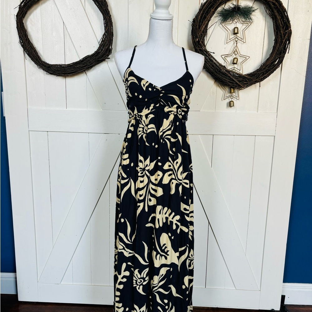 GAP SIZE S Elegant dark blue and Cream Maxi Dress